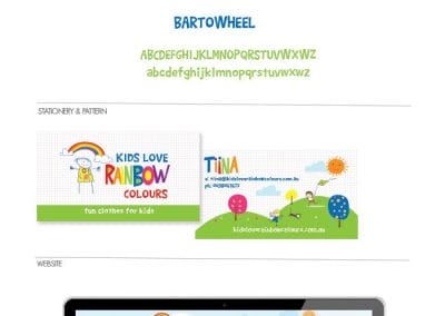 Kids Love Rainbow Colours Brandboard