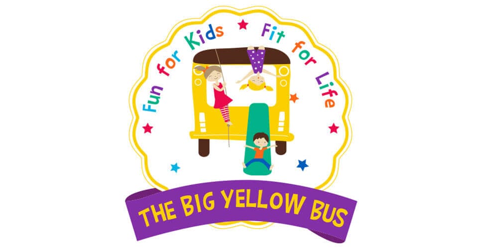 The Big Yellow Bus Children's Fitness Logo Design