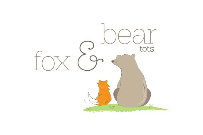 Fox & Bear Tots Logo Design
