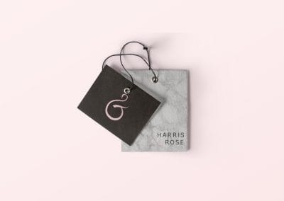 Harris & Rose Baby Bib Logo Design