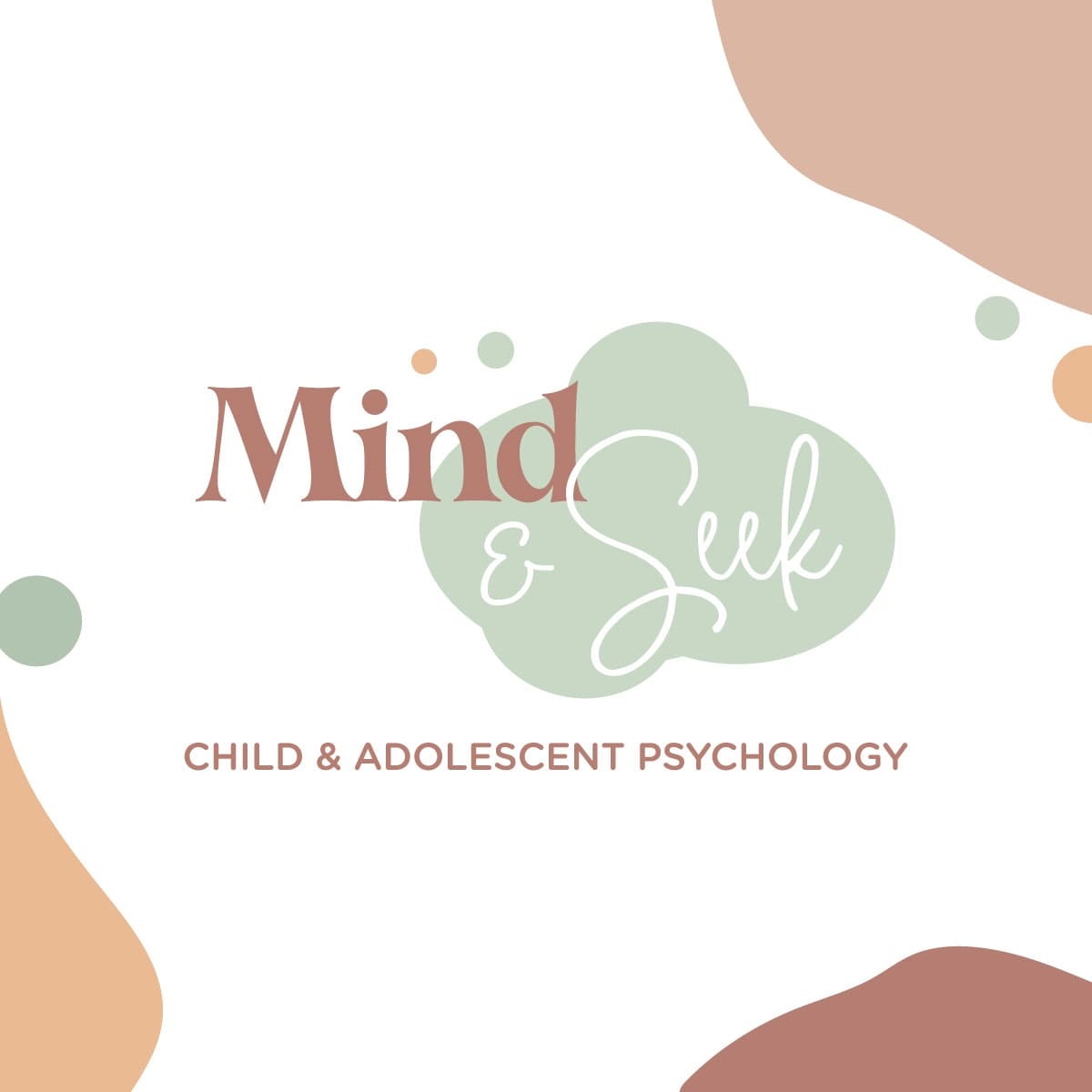 Mind & Seek Child Adolescent Psychology logo design