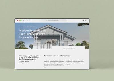 Leonard Homes Queensland – Website Design